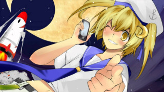 Cartoon character cell phone rocket - a cartoon character holding free wallpaper for desktop