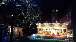 Merry go round city night - merry free wallpaper for desktop