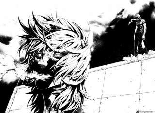 Man long hair standing ledged - a ledge next free wallpaper