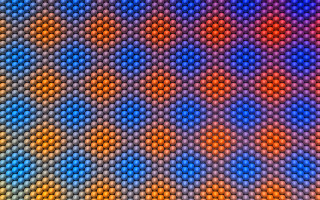 Colorful background dots blue yellow - dot free wallpaper