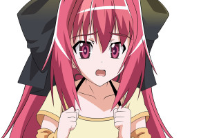 Girl pink hair black hat - a yellow shirt free wallpaper for desktop