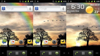 Tree rainbow background sky colorful - a picture of a tree free wallpaper