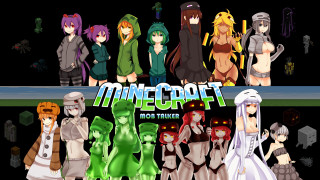 Cartoon characters banner minecraft group - anime free wallpaper