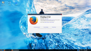 Computer firefox logo mountain background - esao free wallpaper