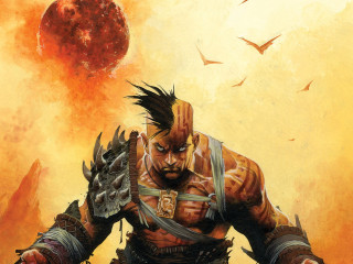 Man sword demon arm bird - a sword and a demon free wallpaper for desktop