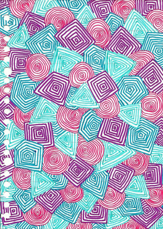 Colorful pattern shapes colors design - an abstract drawing free wallpaper for mobile