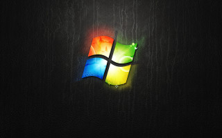 Black background colorful windows logo - felipe seade free wallpaper