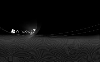 Black window7 logo purism rendering - path free wallpaper