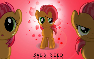 Pony brown green eyes pink - a red tail free wallpaper