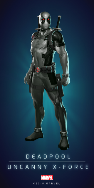 Deadpool suit helmet sword poster - character art free wallpaper for mobile