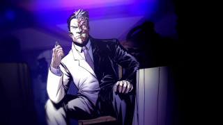 Man suit tie chair hands - painted free wallpaper