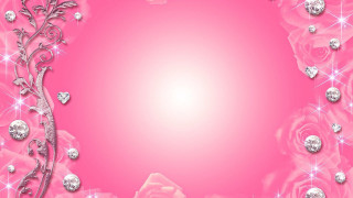 Pink background rose diamonds border - the bottom of the picture free wallpaper for desktop