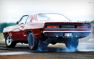 Red car smoke exhaust road - clifford ross free wallpaper