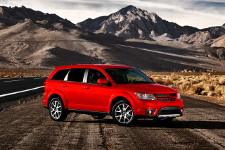 Red dodge suv dirt road - a dirt road in front free wallpaper
