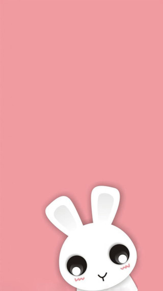White rabbit black eyes pink - black eye free wallpaper for mobile