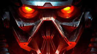Red black robot red eyes - robot free wallpaper for desktop