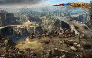 City red arrow computer generated - chris rahn free wallpaper