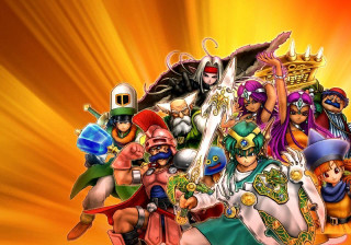 Cartoon characters group yellow red - a group of cartoon characters free wallpaper