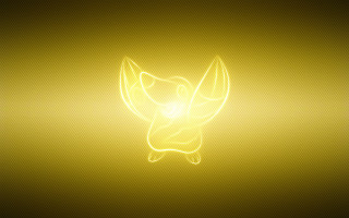 Yellow light animal black background - back side free wallpaper