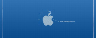 Blueprint apple logo measurements realism - blueprint free wallpaper