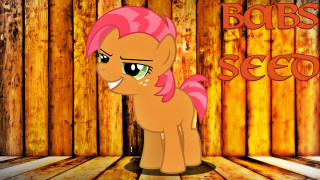 Pony pinkhair woodenfloor smile greeneyes - a pony free wallpaper