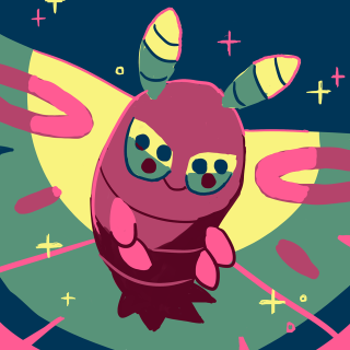 Cartoon character flying moon stars - free bird wallpaper for tablet