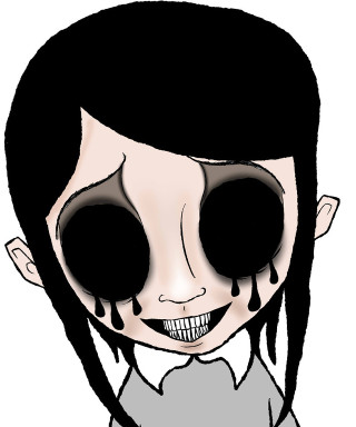 Girl black eyes creepy sad - black eye free wallpaper for mobile