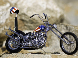 Motorcycle flag parked rock back - the back of it free wallpaper