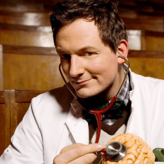 Man white coat stethoscope brain - dr. atl free wallpaper for tablet