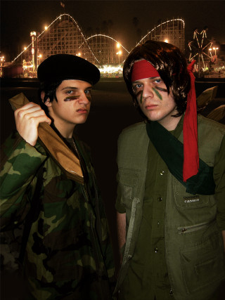 Zombie painted men bandana scarf - free fantasy wallpaper