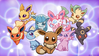Pokemon group purple bubbles background - a group of pokemon characters free wallpaper