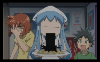 Aya goda anime eating surprised - behind them free wallpaper