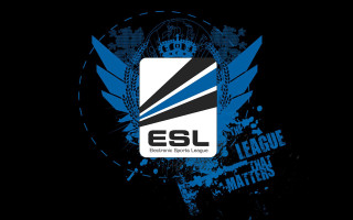 Esl logo blue black background - a logo free wallpaper for desktop