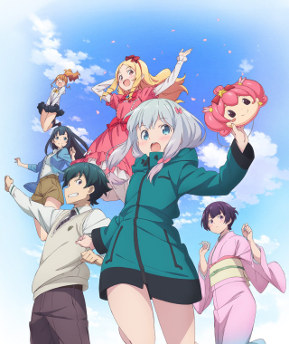 Anime characters blue sky clouds 13 - baiōken eishun free wallpaper for mobile