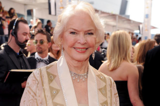 Woman white dress pearls man - a black suit and tie free wallpaper