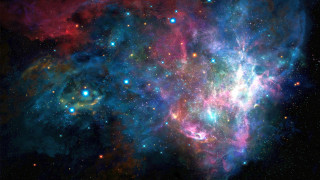 Colorful space stars star cluster - free stars wallpaper