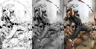 Man gun man knife series - bill sienkiewicz free wallpaper