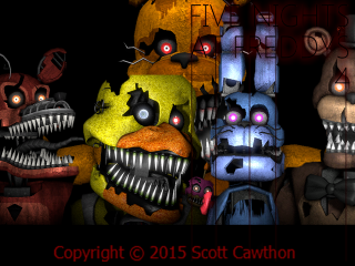 Five creepy stuffed animals glowing - stuffed free wallpaper for desktop