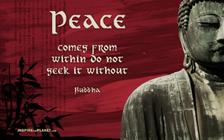 Buddha statue peace quote inner - peace free wallpaper