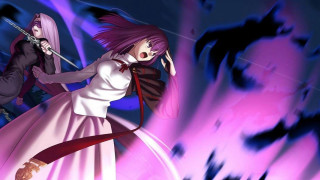 Purple ribbons armor 2girls fate - a scene free wallpaper