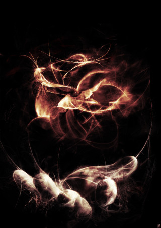 Hand cellphone illusion energy lightning - arcane free wallpaper for mobile