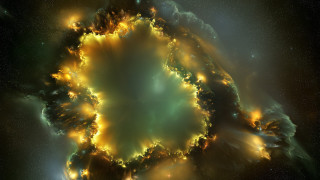 Large star surrounded by stars - mandelbrot fractal free wallpaper