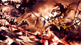Anime characters swords group action 11 - sword and swords free wallpaper