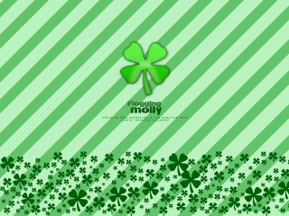 Green background shamrocks shamrock leaf - charles mcauley free wallpaper