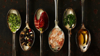 Spoons food assemblage stilllife blackbackground - spoon free wallpaper