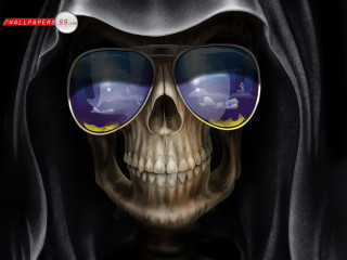 Skeleton sunglasses hood head image - a hood free wallpaper