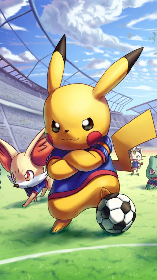 Cartoon character soccer pokemon stadium - soccer free wallpaper for mobile