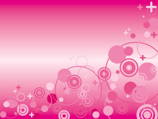 Pink background circles crosses pattern - cross free wallpaper
