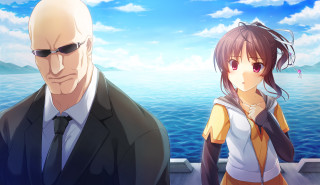 Man woman beach boat suit - ahmed yacoubi free wallpaper