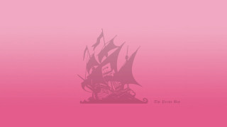 Pink background pirate ship black - daphne allen free wallpaper